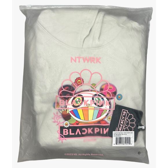 BLACKPINK Unisex X Takashi Murakami Panda 2 Hoodie Sweatshirt in Grey - Picture 4 of 4
